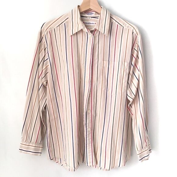 Vintage David Brooks Button Down Shirt in Size 10 - Picture 1 of 6